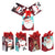 3Pk Large Check Plaid Christmas Uv Varnish Bag, 4 Designs