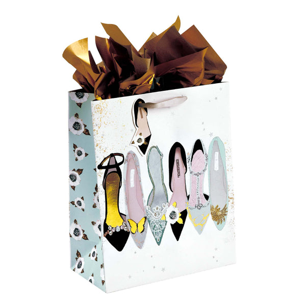 Bolsa de Cupcakes y Flores Grandes Fiesta de Brillo/Sello Caliente Premium Plus, 4 Diseños