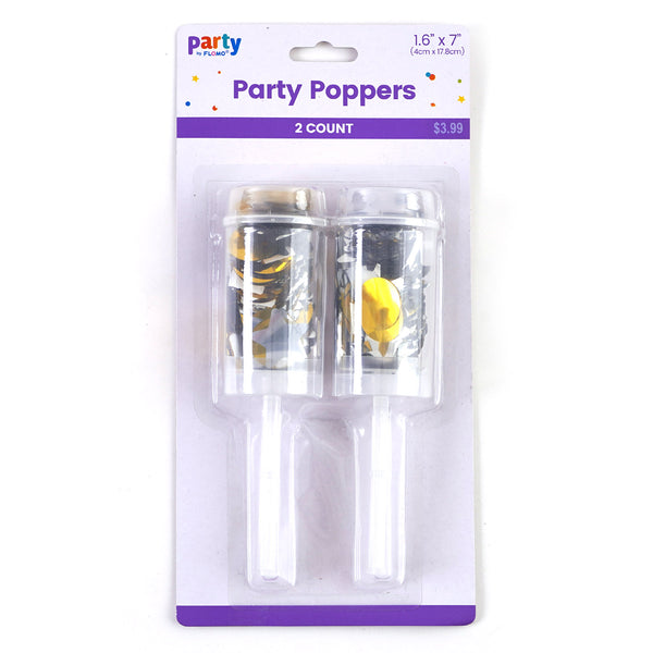 2Pk Birthday Confetti Popper Set