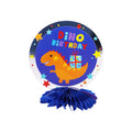 3Ct Dinosaur Mini Honeycomb Centerpieces W/Hot Stamp 6" X 5.25"