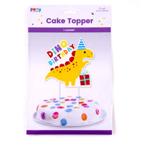 Dinosaur Party Cake Topper With Hot Stamp, 7" X 11"