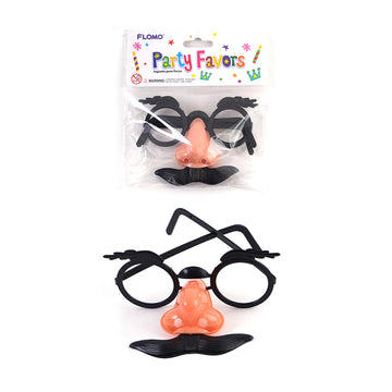 4Pk Gafas de Nariz de Fantasía para Fiestas