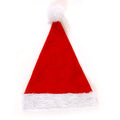 Sombrero de Navidad de terciopelo rojo en relieve de 17" X 10,5".
