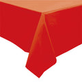 Cubierta de mesa rectangular roja