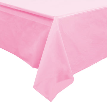 Cubierta de mesa rectangular rosa pastel