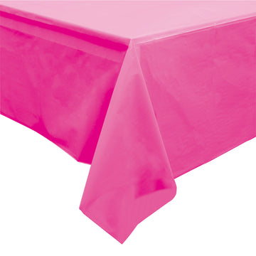 Cubierta de mesa rectangular rosada caliente