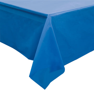 Cubierta de mesa rectangular azul