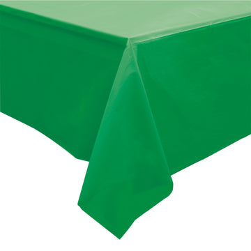 Cubierta de mesa rectangular verde