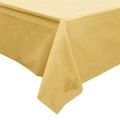 Cubierta de mesa rectangular dorada