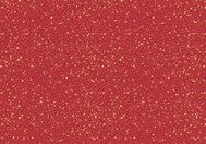 Red With Gold Metallic Speckles Fabric Tablecloth 60" X 84"
