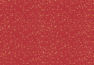 Red With Gold Metallic Speckles Fabric Tablecloth 60" X 84"