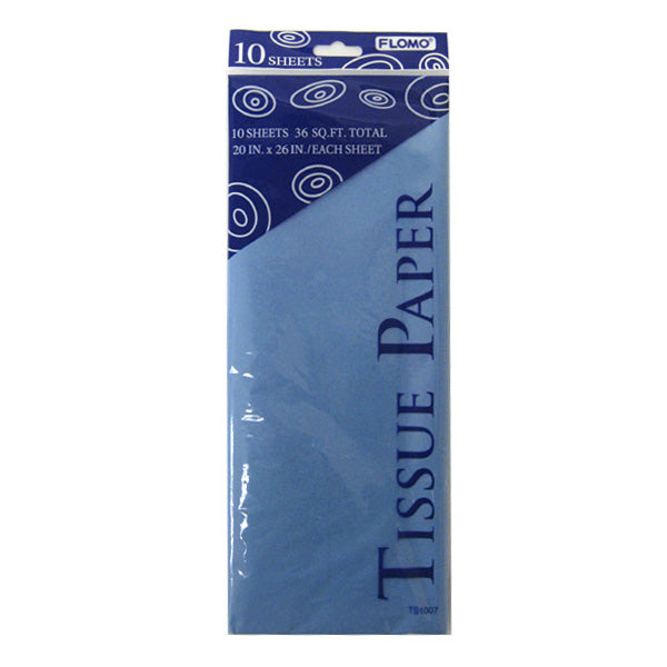 Pañuelos de papel azul pastel, 10 hojas
