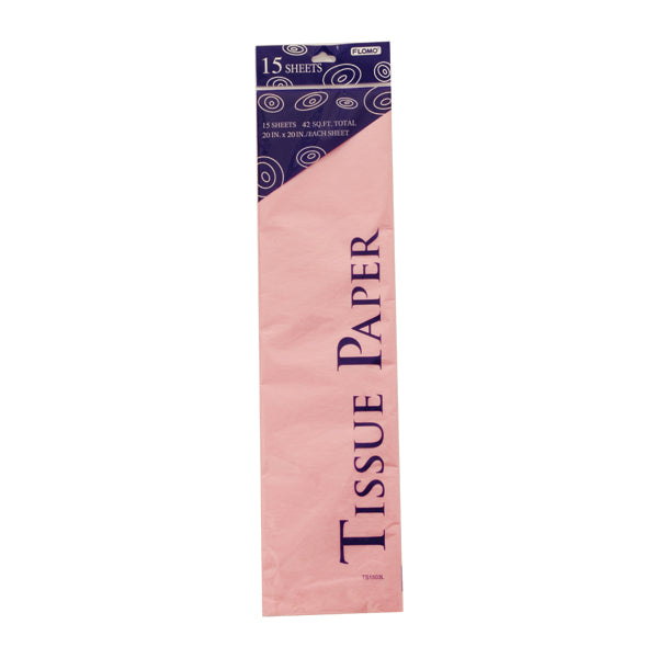 Pañuelos de papel rosa pastel, 15 hojas