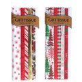 50 Sht Christmas Reds Printed-Metallic Tissue - 2 Assortments