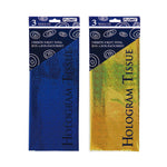 3 hojas de tejido holográfico, 6 colores