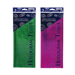 3 hojas de tejido holográfico, 6 colores