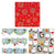 25 Sqft Christmas Joy Hologram Gift Wrap, 2" Core, 30"X120", 6 Designs