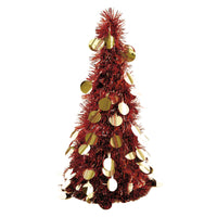 Árbol de oropel de Navidad-15" con círculos troquelados, 3 colores
