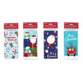6Ct Christmas Whimsy Characters Money Card Holders 7.25" X 3.5", 4 Designs