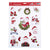 Christmas Traditional Removable Clings With Glitter 16.5" X 11.75", 2 Designs