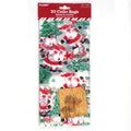 20Ct Christmas Whimsy Cello Bags With Twist Ties 11.5" X 5", 2 Designs