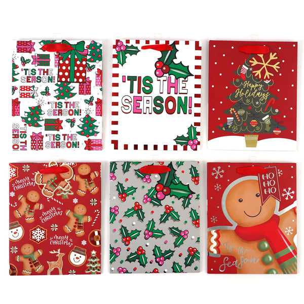 Large Christmas Gift Bag, 6 Designs