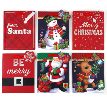 Large Christmas Gift Bag, 6 Designs
