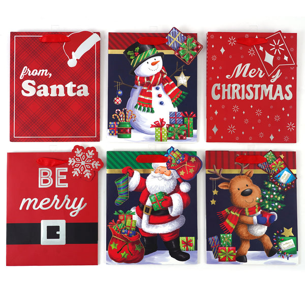 Large Christmas Gift Bag, 6 Designs
