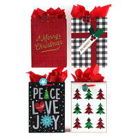 Extra Large Christmas Happiness Printed Bag, 4 Designs