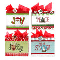 Horizontal Jumbo Haley'S Christmas Printed Bag, 4 Designs