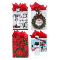 Super Christmas Farmhouse Delight Printed Bag, 4 Designs