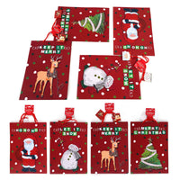 2Pk Extra Large Christmas In Red Printed Bag, 4 Designs