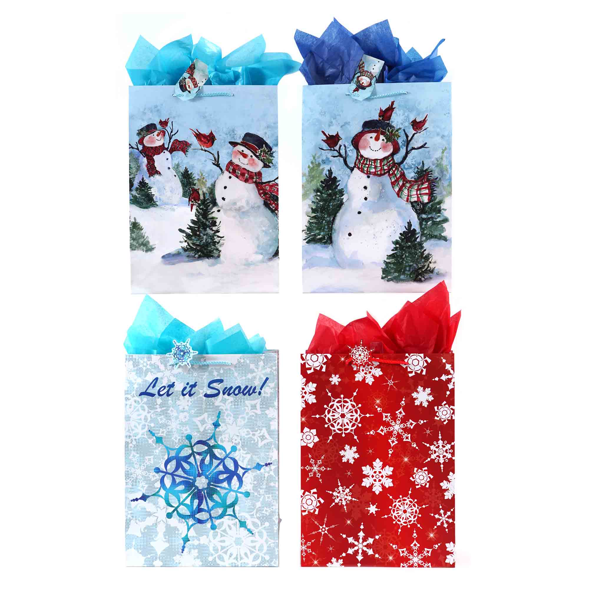 Snippets By Mendi: Pebbles Winter Themed Snowflake Gift Bag & Pillow Box