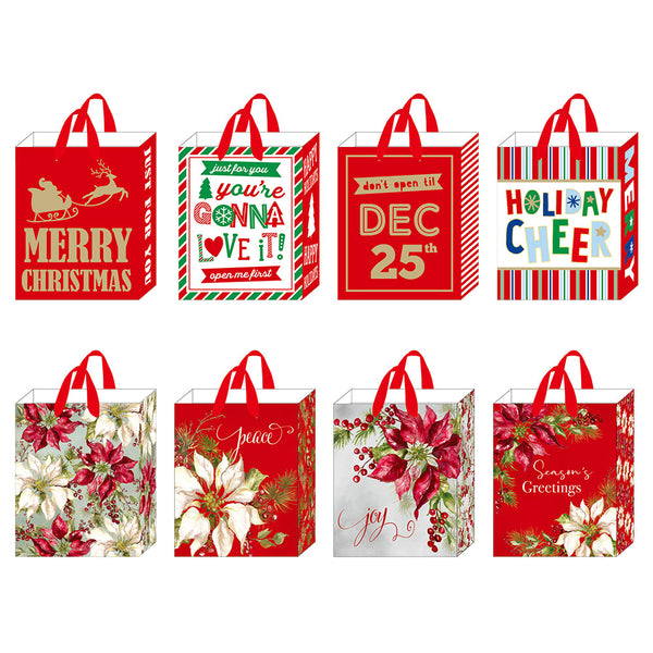 Christmas Large Gift Bag, 8 Designs