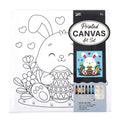 11Pc Printed Easter Bunny Holding Egg Canvas Art Set