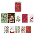 10 Pk Multi-Size Christmas Foldable Gift Boxes, 5 Small /3 Medium /2 Large