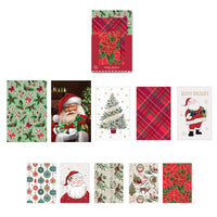 10 Pk Multi-Size Christmas Foldable Gift Boxes, 5 Small /3 Medium /2 Large
