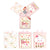3Pk Large Baby Hot Stamp Gift Bags, Baby Girl Cloud Surprise, 3 Designs