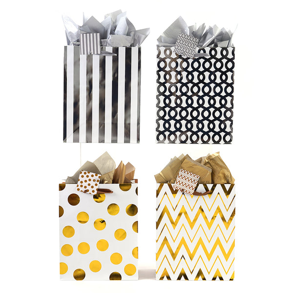 2Pk Extra Large Hot Stamp Party Hot Stamp Bag, 4 Designs