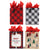 Medium Plaid Christmas Trees Hot Stamp Bag, 4 Designs