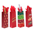 Bottle Gold & Red Christmas Hot Stamp Bag, 4 Designs
