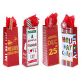 Bottle Cheers For Christmas! Hot Stamp Bag, 4 Designs