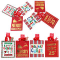 3Pk Large Cheers For Christmas! Hot Stamp Bag, 4 Designs