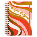 160Sht/320Pg Be Good Wave Hot Stamp Chunky Spiral Journal, 8.5"X6.25"