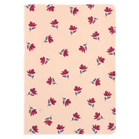 140Sht Perfect Bound Notebook W/Embossed Cover & Hot Stamp, Ditsy Rose, 7"X10"