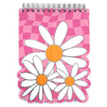 100 Sheet Diecut Top Spiral Journal, 2S Print, Daisy/Checker, 7"Wx9"L