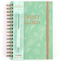 160Sht/320Pge Jumbo Spiral Chunky Journal W/Pen, Sage Botanical, 8.5" X 6.25"