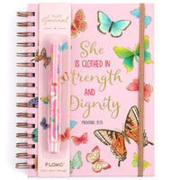 160Sht/320Pge Jumbo Spiral Chunky Journal W/Pen, 8.5" X 6.25"