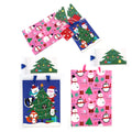 2Pk E/L Christmas Gift Bags W/Accessory-W/Hot Stamp - Christmas Friends