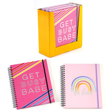 120Sht/240Pge Megaspiral Hard Cover H/Stamp Notebook, Be Kind 11.25"X9.25"